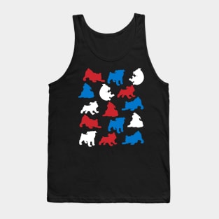 Patriotic Bulldog Dog America Flag 4Th Of July Tank Top